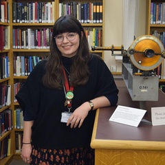 Liz White leaning on the counter