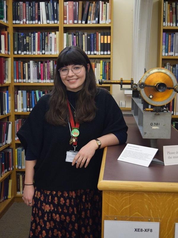 Liz White leaning on the counter